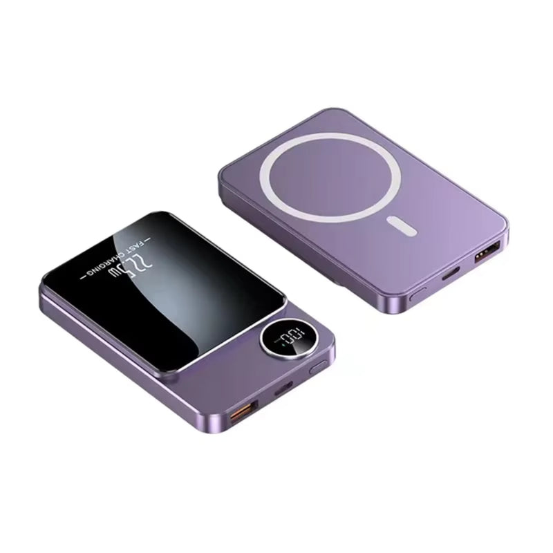 Power Bank Magnético 100.000mAh | Carregamento Rápido USB-C & MagSafe
