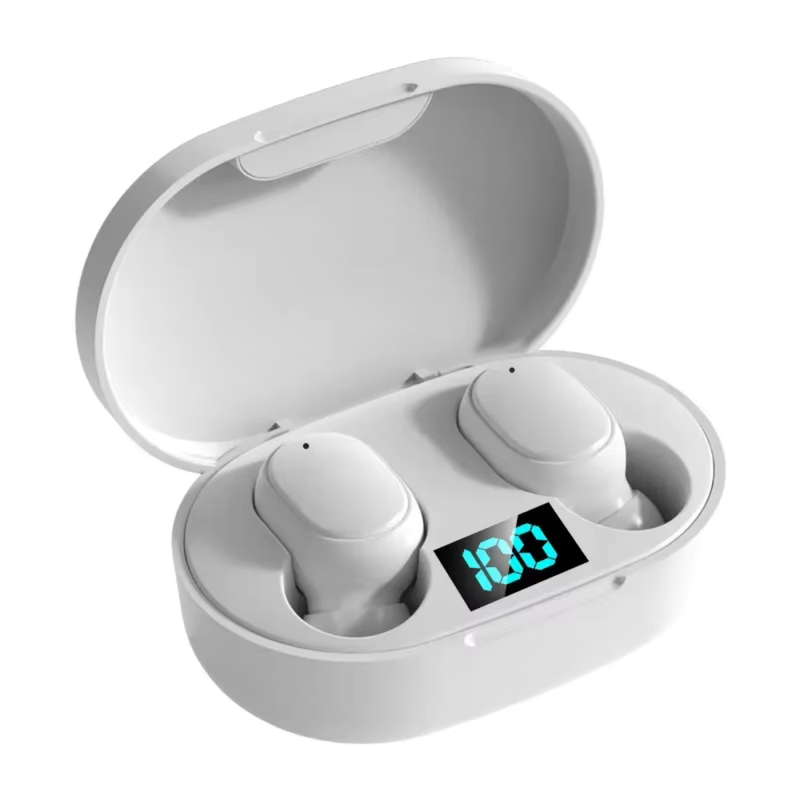 Fones E6S TWS Bluetooth - Cancelamento de Ruído e LED