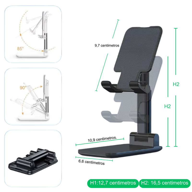 Suporte Ajustável para Celular e Tablet - Ideal para Escritório, Estudo e Conforto